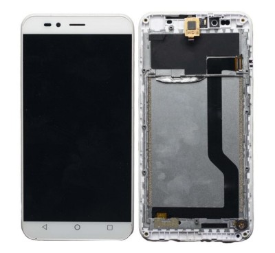 Lcd With Touch Screen For Intex Aqua Turbo 4g White By - Maxbhi Com