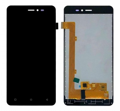 Lcd With Touch Screen For Gionee Pioneer P5w Black By - Maxbhi Com