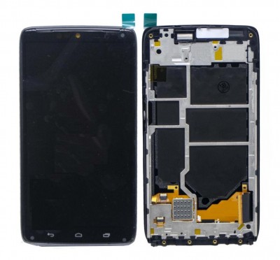 Lcd With Touch Screen For Motorola Droid Turbo Black By - Maxbhi Com