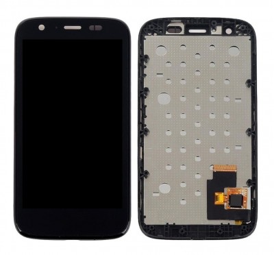 Lcd With Touch Screen For Motorola Moto G Black By - Maxbhi Com