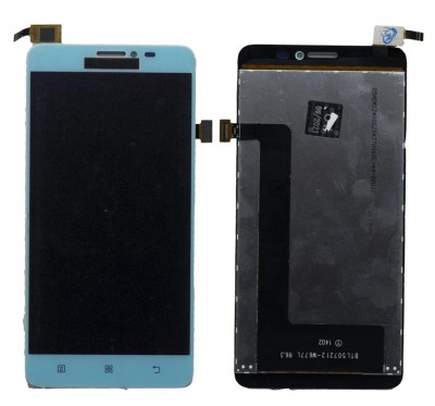 Lcd With Touch Screen For Lenovo S850 White By - Maxbhi Com