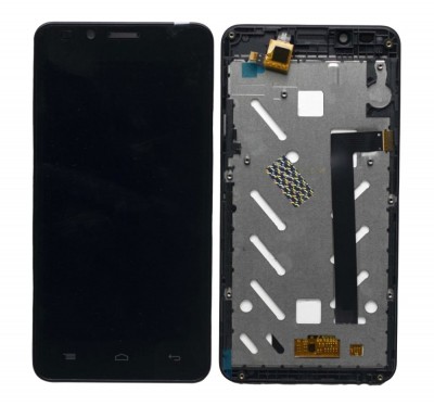 Lcd With Touch Screen For Intex Aqua Lions E3 Black By - Maxbhi Com