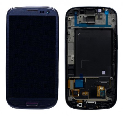 Lcd With Touch Screen For Samsung Galaxy S3 Blue By - Maxbhi Com