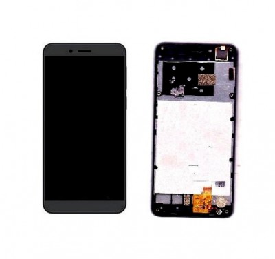 Lcd With Touch Screen For Intex Cloud Cube Grey By - Maxbhi Com
