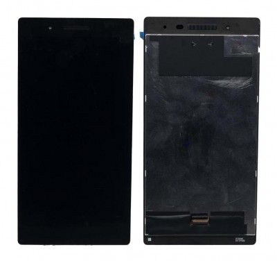 Lcd With Touch Screen For Lenovo Tab 7 Black By - Maxbhi Com