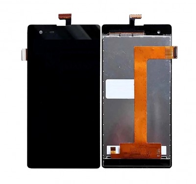 Lcd With Touch Screen For Infinix Hot 2 Black By - Maxbhi Com