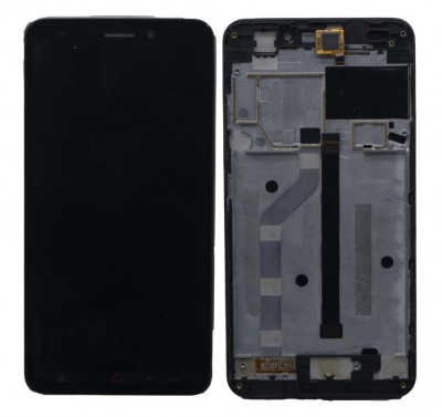 Lcd With Touch Screen For Lyf Water 7s Black By - Maxbhi Com