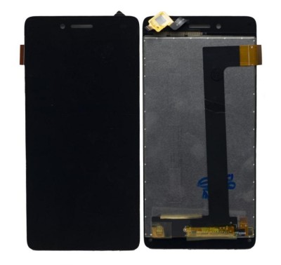 Lcd With Touch Screen For Intex Aqua Freedom Black By - Maxbhi Com