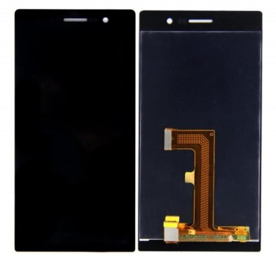 Lcd With Touch Screen For Huawei Ascend P7 Black By - Maxbhi Com