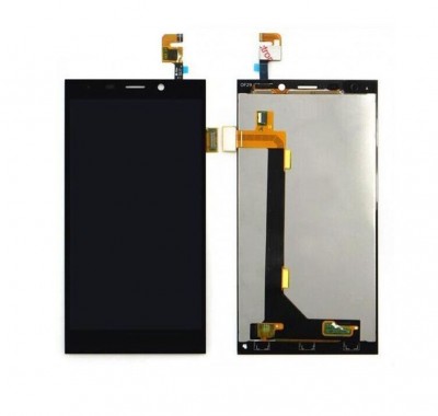 Lcd With Touch Screen For Gionee Elife E7 Black By - Maxbhi Com