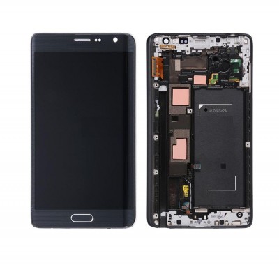 Lcd With Touch Screen For Samsung Galaxy Note Edge Black By - Maxbhi Com