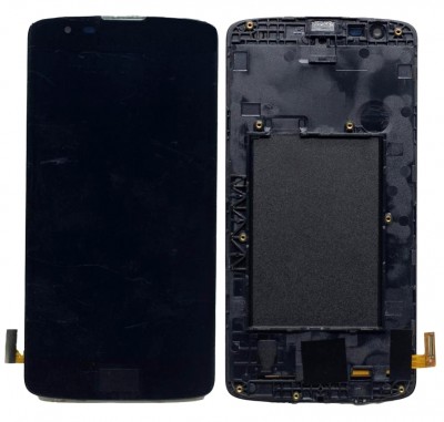 Lcd With Touch Screen For Lg K8 Black By - Maxbhi Com