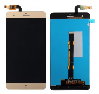 Lcd With Touch Screen For Zte Blade V7 Max Gold By - Maxbhi Com
