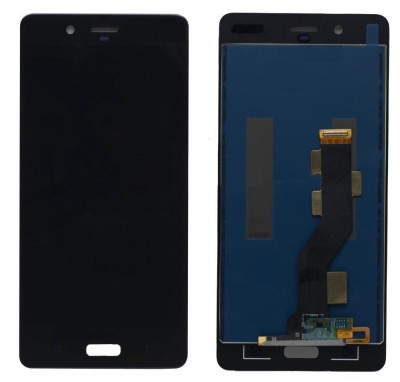 Lcd With Touch Screen For Nokia 8 Black By - Maxbhi Com