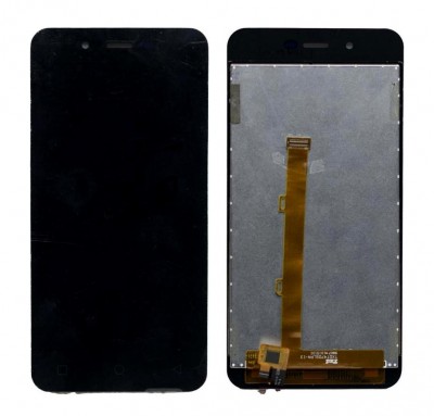 Lcd With Touch Screen For Micromax Canvas Spark Q380 Black By - Maxbhi Com