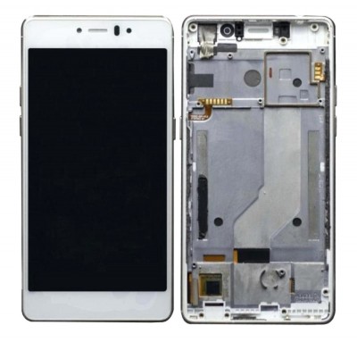 Lcd With Touch Screen For Lyf Water 8 White By - Maxbhi Com