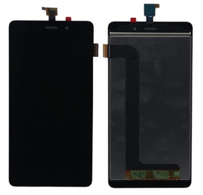Lcd With Touch Screen For Micromax Canvas Mega E353q353 Black By - Maxbhi Com