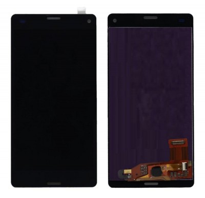 Lcd With Touch Screen For Sony Xperia Z3 Compact D5833 Black By - Maxbhi Com