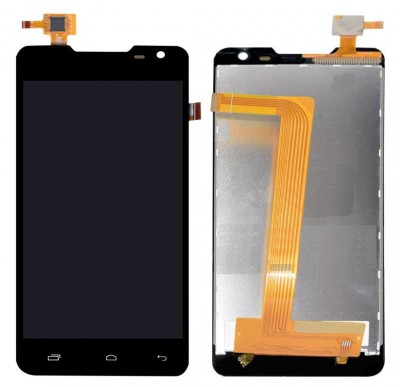 Lcd With Touch Screen For Lava Iris 504q White By - Maxbhi Com