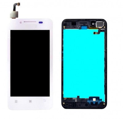 Lcd With Touch Screen For Lenovo Rocstar A319 White By - Maxbhi Com