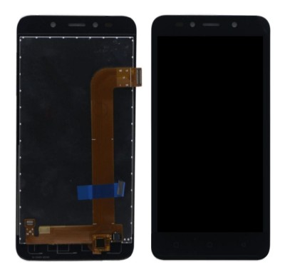 Lcd With Touch Screen For Lava Z21 Black By - Maxbhi Com