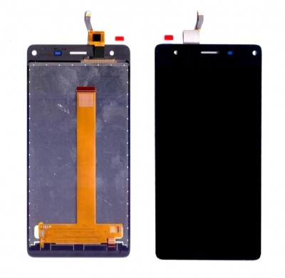 Lcd With Touch Screen For Intex Aqua Power Iv Black By - Maxbhi Com