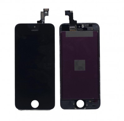 Lcd With Touch Screen For Apple Iphone 5se Black By - Maxbhi Com