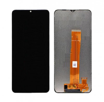 Lcd With Touch Screen For Samsung Galaxy A12 Black By - Maxbhi Com
