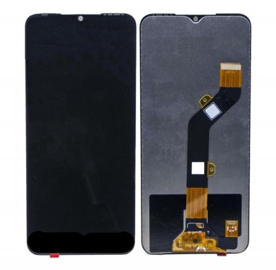 Lcd With Touch Screen For Tecno Spark 7t Black By - Maxbhi Com
