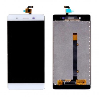 Lcd With Touch Screen For Lava X10 White By - Maxbhi Com