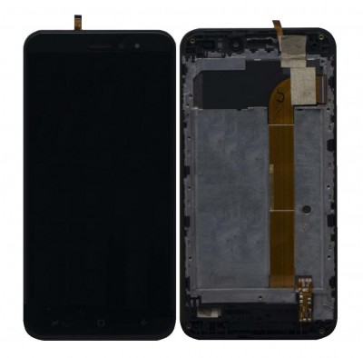 Lcd With Touch Screen For Intex Indie 15 Black By - Maxbhi Com