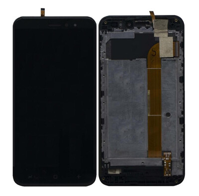 Lcd With Touch Screen For Intex Indie 15 Black By - Maxbhi Com