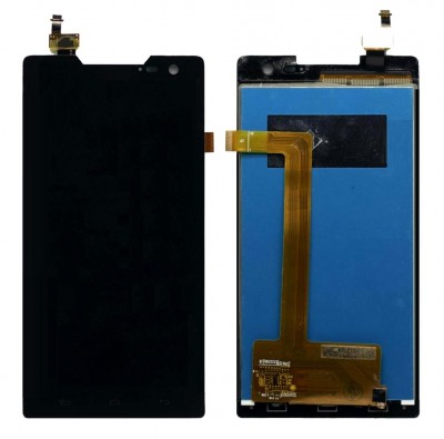 Lcd With Touch Screen For Xolo Q1100 Black By - Maxbhi Com