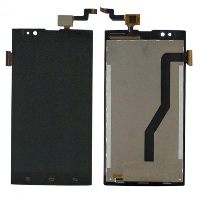 Lcd With Touch Screen For Micromax Canvas Blaze 4g Plus Q414 Black By - Maxbhi Com