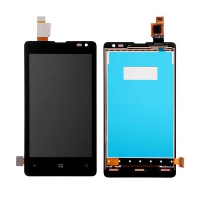 Lcd With Touch Screen For Microsoft Lumia 435 Black By - Maxbhi Com