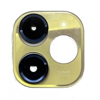 Camera Lens Glass With Frame For Infinix Smart 8 Plus White By - Maxbhi Com