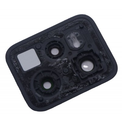 Camera Lens Glass With Frame For Realme C35 Black By - Maxbhi Com