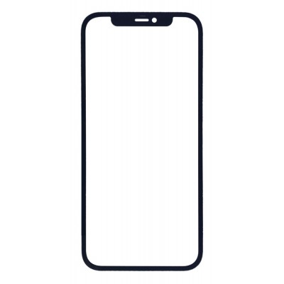 Replacement Front Glass For Apple Iphone 12 Pro Black By - Maxbhi Com