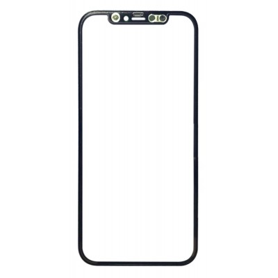 Replacement Front Glass For Apple Iphone 12 Pro Black By - Maxbhi Com