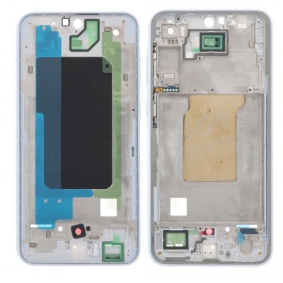 Lcd Frame Middle Chassis For Samsung Galaxy A35 5g Light Blue By - Maxbhi Com