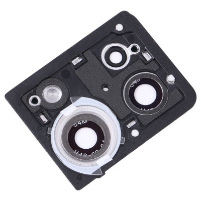 Camera Lens Glass With Frame For Oppo Reno7 4g Black By - Maxbhi Com