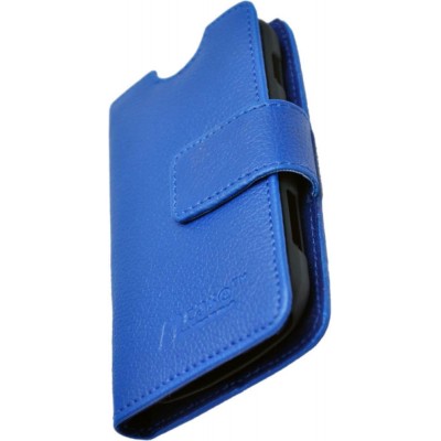 Flip Cover for Intex Aqua Q2 - Blue