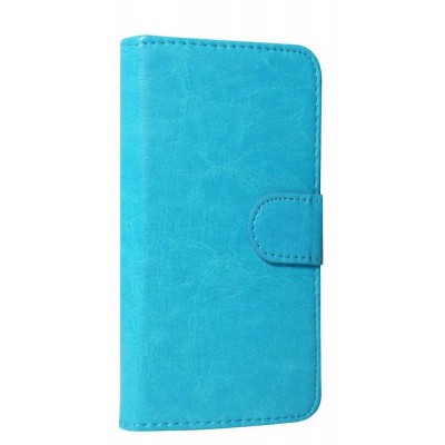 Flip Cover for Intex Aqua Q5 - Blue