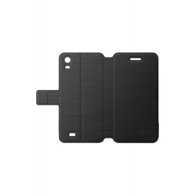 Flip Cover for Spice Xlife 431Q - Black
