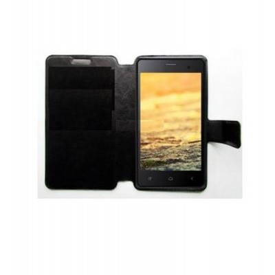 Flip Cover for Zen Ultrafone Sonic 1 - Black
