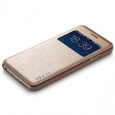 Flip Cover for Apple iPhone 6s Plus - Gold