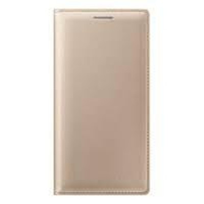 Flip Cover for Celkon Q450 - Gold