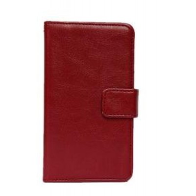 Flip Cover for iBall Andi 4.5 Ripple - Dark Red
