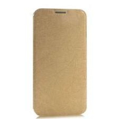 Flip Cover for Intex Aqua Y4 - Gold
