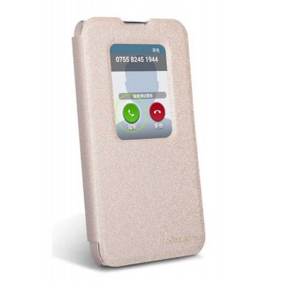Flip Cover for LG Optimus L70 - Gold